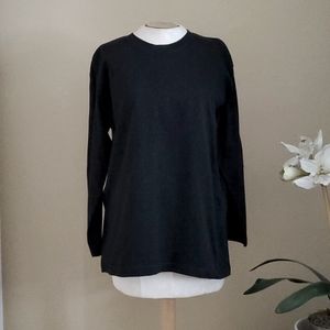 Vittadini Sport Long Sleeve Black T-shirt